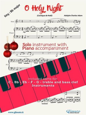 cover image of O Holy Night (in Bb) for all instruments and Piano accompaniment
